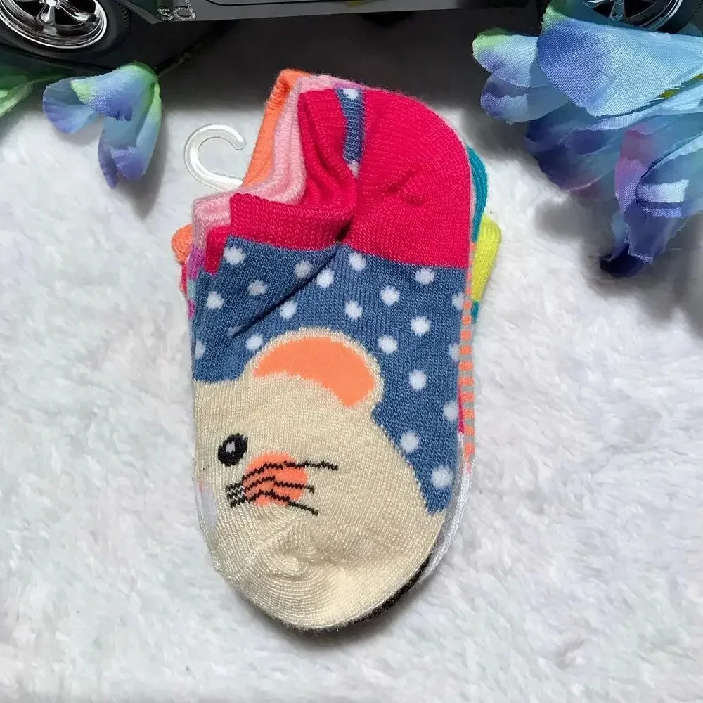 Cat & Jack NWT 7 Pairs No Show Socks Girls S (5.5-8.5)
